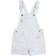 Levi's Girl's Denim Shortalls - White