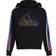 Adidas Girl's Gradient Fleece Pullover Hoodie - Black/Multicolor