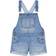 Tommy Hilfiger Little Girls Denim Cuffed Shortalls - Nolita Wash