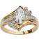 PalmBeach Marquise Cut Engagement Ring - Gold/Transparent