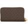 Michael Kors Large Logo and Leather Wristlet - Brown