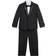 Nautica Little Boy's Suit Set 3-piece - Black Tuxedo