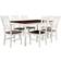 Crosley Furniture Shelby Distressed White Dining Set 36x65.2" 7