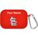 Artinian St. Louis Cardinals Personalized Silicone AirPods Pro Case Cover