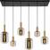 Lucide Joanet Smoke Grey/Matt Gold/Brass Pendellampe 132cm