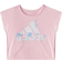 Adidas Girl's Graphic Tee & Shorts Set - Clear Pink/Blue (FZ9623)