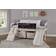 Donco kids Twin Art Play Junior Low Loft Bed with Toy Box 77.4x81.1"