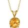 Macy's Celebration Gems Pendant Necklace - Gold/Citrine