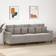 vidaXL Velvet light gray Sofa 78" 3 Seater