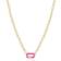 Ania Haie Carabiner Necklace - Gold/Pink/Transparent