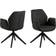 AC Design Furniture Aurelia Dark Grey/Black Esszimmerstuhl 91cm 2Stk.