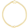 Karat Rush Heart Station Curb Chain Bracelet - Gold