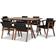 Baxton Studio Marcena Dining Set 35.4x59.1" 7