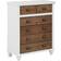 Furniturebox Kansal White/Brown Kommode 80x100cm