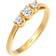 Elli Trio Ring - Gold/Diamonds