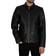 Superdry Slim Fit Coach Leather Jacket - Black