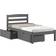 Donco kids Twin Econo Bed with Dual Under Bed Drawer 41.2x78.2"