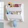 RiverRidge Kid's Catch-All Wall Shelf with 3 Hooks