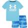 Under Armour Boy's Pre-School UA Gated Stripe Surf Shirt & Volley Shorts Set - Fresco Blue