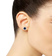 Macy's Accent Frame Stud Earrings - Sapphire/Diamonds