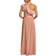 Adrianna Papell Crepe One-Shoulder Maxi Dress