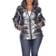 White Mark Metallic Puffer Coat