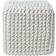 Homescapes Natural Cube Cotton Knitted Footstool Pouffe