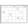 WallPops White Monthly Dry Erase Calendar 36x10"