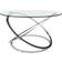 Danya B Galaxy Cross Base Tempered Glass Coffee Table