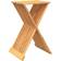 vidaXL Solid Wood Teak Folding Krakk