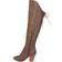 Journee Collection Spritz Faux Leather Wide Calf - Brown