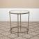 Flash Furniture Astoria Collection Clear/Brushed Gold Small Table 19.5x19.5"