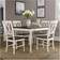 Crosley Furniture Shelby White/Cherry Dining Set 36x65.2" 5