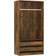 vidaXL Smoked oak Brown Closet Garderobe