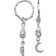 Maanesten Ember Earrings - Silver/Transparent