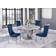Best Quality Furniture Gina Marble Top Dining Set