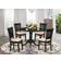 East West Furniture Dublin Black Dining Set 42" 5