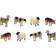 Melrose Home Decorative Sheep/Pig/Cow/Goat Set Of 8