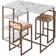 Teamson Home Marmo Modern Breakfast Dining Set 5