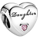 Pandora Daughters Love Charm - Silver/Pink