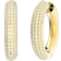 Swarovski Dextera Medium Hoop Earrings - Gold/Transparent
