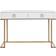 Beliani Westport White/Gold Ablagetisch 50x115cm