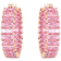 Swarovski Matrix Hoop Earrings - Rose Gold/Pink
