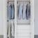 vidaXL Telescopic Rails Silver Garderobe 2st