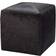 Small Espresso Hair Hide Pouffe