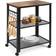 Best Choice Products Mobile Rolling Brown Trolley Table 15.8x23.5"