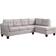 Lilola Home Dalia Light Gray Sofa 97" 4 Seater