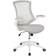 Flash Furniture Kelista Light Gray Mesh/White Frame Bürostuhl 104.8cm