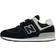 New Balance Kid's 574 Core Hook & Loop - Black with White