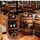 Vintiquewise Barrel Display Shelf Wine Rack 21.5x32.5"